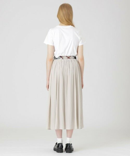 BLUE LABEL / BLACK LABEL CRESTBRIDGE / ブルーレーベル / ブラックレーベル・クレストブリッジ  ミニ・ひざ丈スカート | 【一部店舗限定】シルキークロスフレアスカート | 詳細3