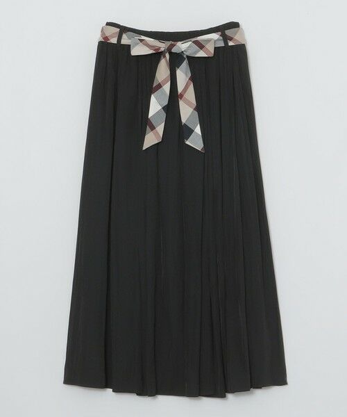 BLUE LABEL / BLACK LABEL CRESTBRIDGE / ブルーレーベル / ブラックレーベル・クレストブリッジ  ミニ・ひざ丈スカート | 【一部店舗限定】シルキークロスフレアスカート | 詳細14