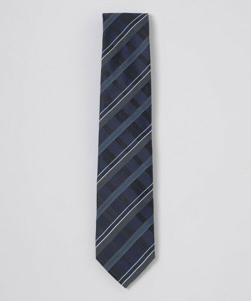 BLUE LABEL / BLACK LABEL CRESTBRIDGE / ブルーレーベル / ブラックレーベル・クレストブリッジ  ネクタイ | 【一部店舗限定】サテンチェックタイ（ネイビー1）