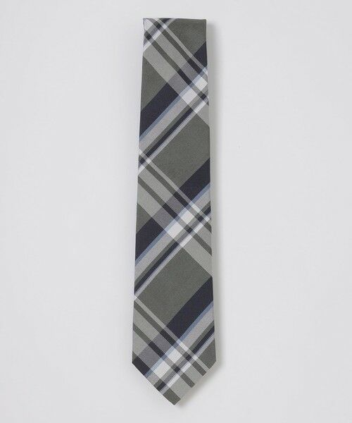 BLUE LABEL / BLACK LABEL CRESTBRIDGE / ブルーレーベル / ブラックレーベル・クレストブリッジ  ネクタイ | 【一部店舗限定】バスケットチェックタイ（グレー3）