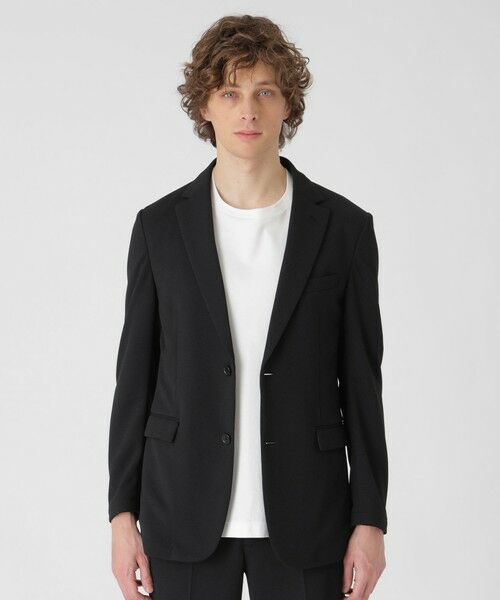 BLUE LABEL / BLACK LABEL CRESTBRIDGE / ブルーレーベル / ブラックレーベル・クレストブリッジ  テーラードジャケット | 【一部店舗限定】ハニカムジャカードジャージージャケット（ブラック）