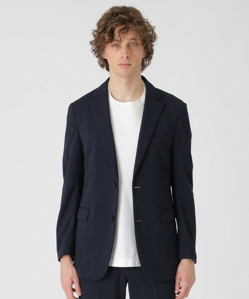 BLUE LABEL / BLACK LABEL CRESTBRIDGE / ブルーレーベル / ブラックレーベル・クレストブリッジ  テーラードジャケット | 【一部店舗限定】ハニカムジャカードジャージージャケット（ネイビー1）