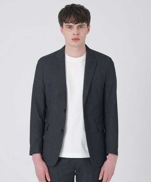 BLUE LABEL / BLACK LABEL CRESTBRIDGE / ブルーレーベル / ブラックレーベル・クレストブリッジ  テーラードジャケット | 【一部店舗限定】デニムライクカラミジャケット（ネイビー1）