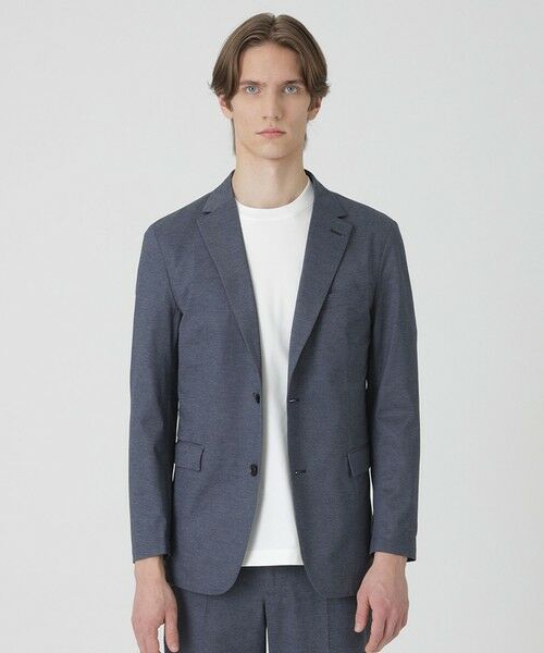 BLUE LABEL / BLACK LABEL CRESTBRIDGE / ブルーレーベル / ブラックレーベル・クレストブリッジ  テーラードジャケット | 【一部店舗限定】メランジドッツジャージージャケット（ネイビー1）