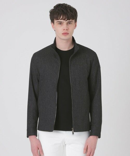 BLUE LABEL / BLACK LABEL CRESTBRIDGE / ブルーレーベル / ブラックレーベル・クレストブリッジ  その他アウター | 【一部店舗限定】デニムライクカラミスタンドカラーブルゾン（グレー5）