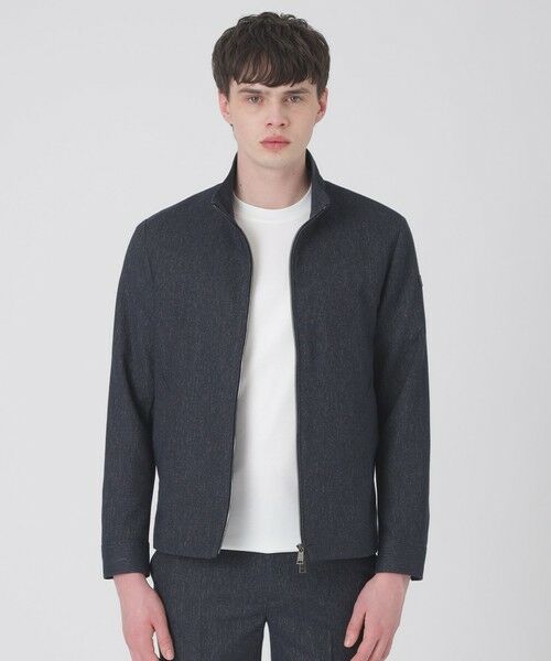 BLUE LABEL / BLACK LABEL CRESTBRIDGE / ブルーレーベル / ブラックレーベル・クレストブリッジ  その他アウター | 【一部店舗限定】デニムライクカラミスタンドカラーブルゾン（ネイビー1）