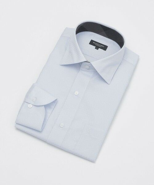 BLUE LABEL / BLACK LABEL CRESTBRIDGE / ブルーレーベル / ブラックレーベル・クレストブリッジ  シャツ・ブラウス | 【一部店舗限定】ブロックチェックセミワイドカラーシャツ（ライトブルー3）