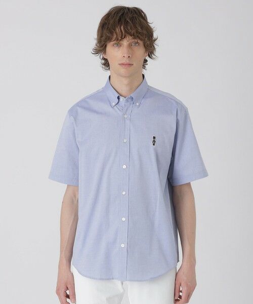 BLUE LABEL / BLACK LABEL CRESTBRIDGE / ブルーレーベル / ブラックレーベル・クレストブリッジ  シャツ・ブラウス | 【一部店舗限定】ジェントルマンワッペンハーフスリーブシャツ（ブルー4）