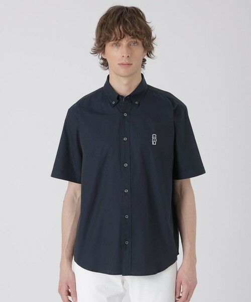 BLUE LABEL / BLACK LABEL CRESTBRIDGE / ブルーレーベル / ブラックレーベル・クレストブリッジ  シャツ・ブラウス | 【一部店舗限定】ジェントルマンワッペンハーフスリーブシャツ（ネイビー1）