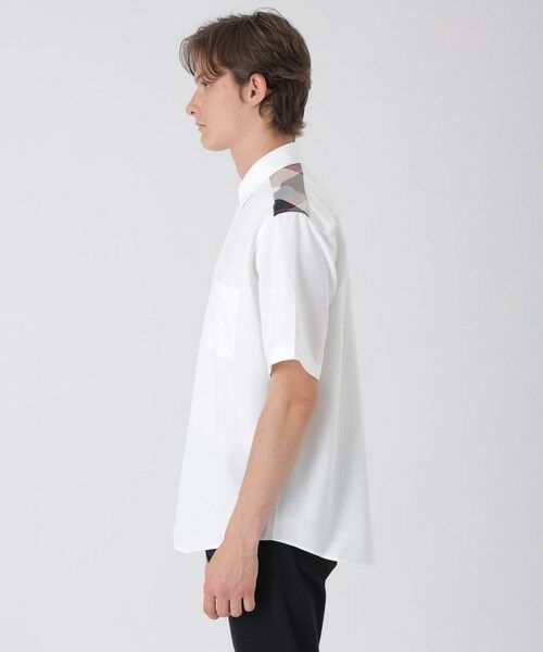 BLUE LABEL / BLACK LABEL CRESTBRIDGE / ブルーレーベル / ブラックレーベル・クレストブリッジ  シャツ・ブラウス | 【一部店舗限定】ショルダーチェックサッカーハーフスリーブシャツ | 詳細2