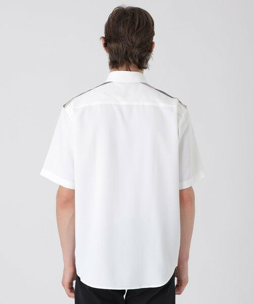 BLUE LABEL / BLACK LABEL CRESTBRIDGE / ブルーレーベル / ブラックレーベル・クレストブリッジ  シャツ・ブラウス | 【一部店舗限定】ショルダーチェックサッカーハーフスリーブシャツ | 詳細3