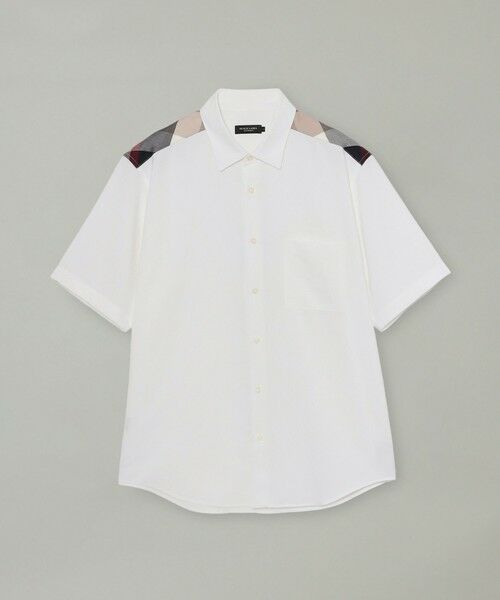 BLUE LABEL / BLACK LABEL CRESTBRIDGE / ブルーレーベル / ブラックレーベル・クレストブリッジ  シャツ・ブラウス | 【一部店舗限定】ショルダーチェックサッカーハーフスリーブシャツ | 詳細5