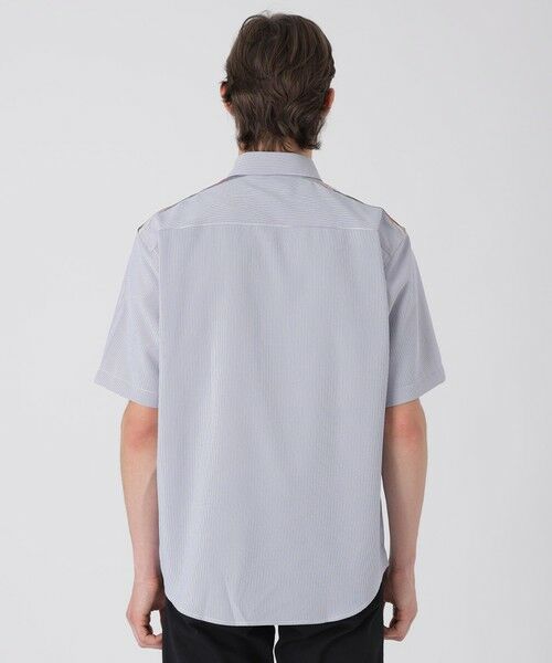 BLUE LABEL / BLACK LABEL CRESTBRIDGE / ブルーレーベル / ブラックレーベル・クレストブリッジ  シャツ・ブラウス | 【一部店舗限定】ショルダーチェックサッカーハーフスリーブシャツ | 詳細8
