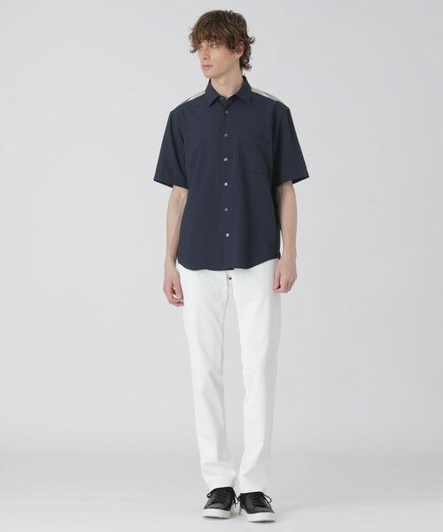 BLUE LABEL / BLACK LABEL CRESTBRIDGE / ブルーレーベル / ブラックレーベル・クレストブリッジ  シャツ・ブラウス | 【一部店舗限定】ショルダーチェックサッカーハーフスリーブシャツ | 詳細11