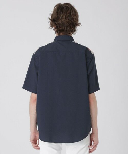 BLUE LABEL / BLACK LABEL CRESTBRIDGE / ブルーレーベル / ブラックレーベル・クレストブリッジ  シャツ・ブラウス | 【一部店舗限定】ショルダーチェックサッカーハーフスリーブシャツ | 詳細13
