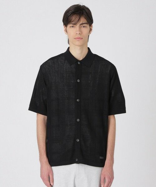 BLUE LABEL / BLACK LABEL CRESTBRIDGE / ブルーレーベル / ブラックレーベル・クレストブリッジ  ニット・セーター | シャドーチェックニットシャツカーディガン | 詳細2