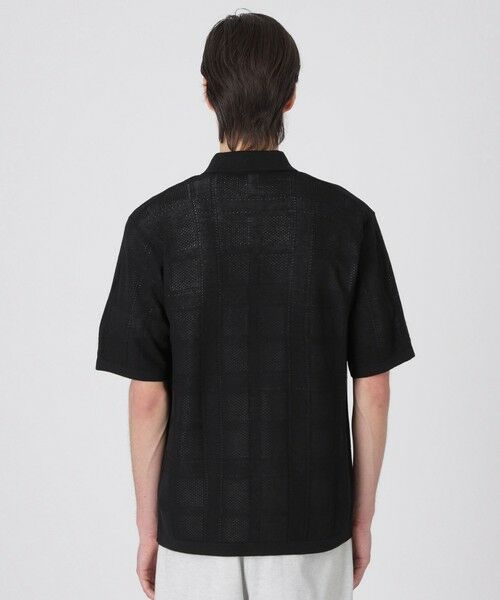 BLUE LABEL / BLACK LABEL CRESTBRIDGE / ブルーレーベル / ブラックレーベル・クレストブリッジ  ニット・セーター | シャドーチェックニットシャツカーディガン | 詳細4