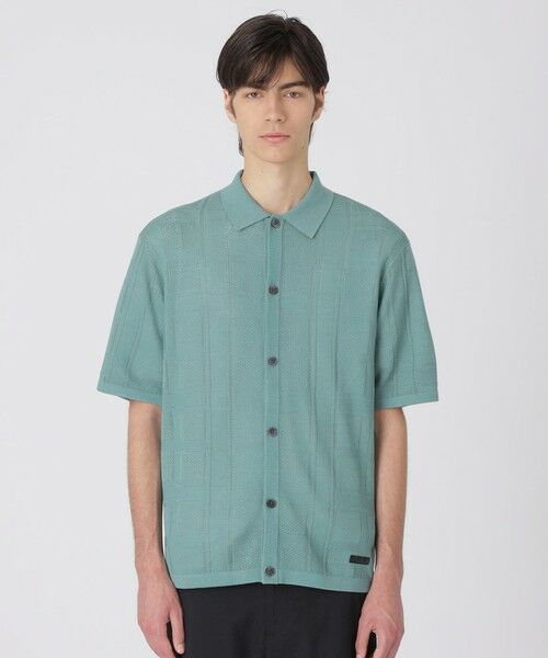 BLUE LABEL / BLACK LABEL CRESTBRIDGE / ブルーレーベル / ブラックレーベル・クレストブリッジ  ニット・セーター | シャドーチェックニットシャツカーディガン | 詳細8