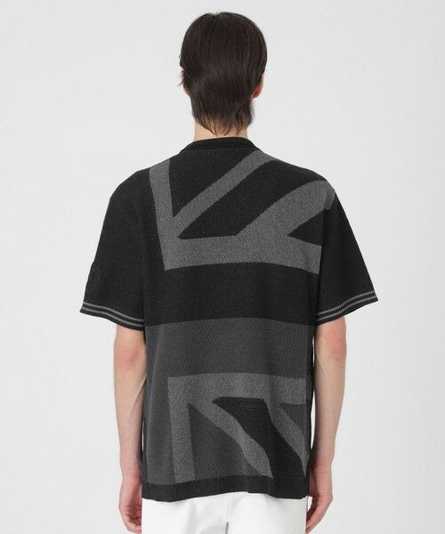 BLUE LABEL / BLACK LABEL CRESTBRIDGE / ブルーレーベル / ブラックレーベル・クレストブリッジ  ニット・セーター | 【10th ANNIVERSARY】ツィーディーブラックチェックニットTシャツ | 詳細3