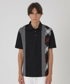 BLUE LABEL / BLACK LABEL CRESTBRIDGE / ブルーレーベル / ブラックレーベル・クレストブリッジ  カットソー | パネルストライプチェックポロシャツ