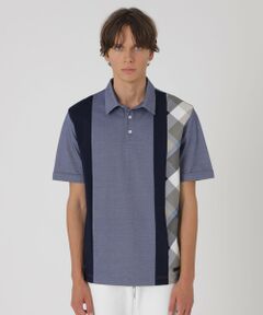 BLUE LABEL / BLACK LABEL CRESTBRIDGE / ブルーレーベル / ブラックレーベル・クレストブリッジ  カットソー | パネルストライプチェックポロシャツ