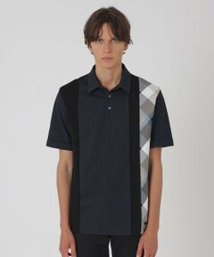 BLUE LABEL / BLACK LABEL CRESTBRIDGE / ブルーレーベル / ブラックレーベル・クレストブリッジ  カットソー | パネルストライプチェックポロシャツ