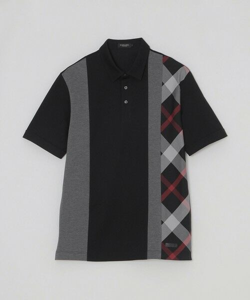 BLUE LABEL / BLACK LABEL CRESTBRIDGE / ブルーレーベル / ブラックレーベル・クレストブリッジ  カットソー | パネルストライプチェックポロシャツ | 詳細10