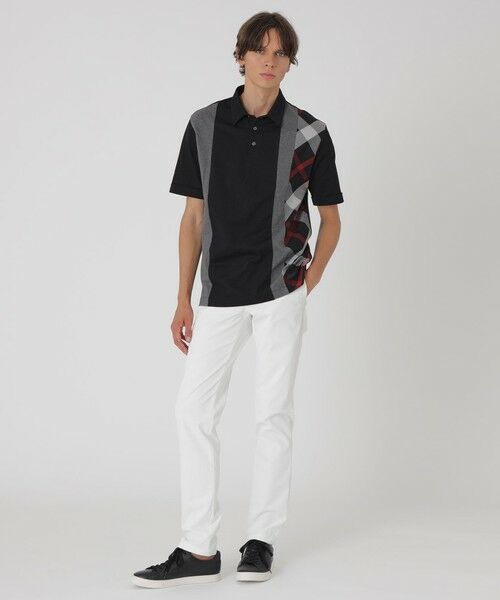 BLUE LABEL / BLACK LABEL CRESTBRIDGE / ブルーレーベル / ブラックレーベル・クレストブリッジ  カットソー | パネルストライプチェックポロシャツ | 詳細6