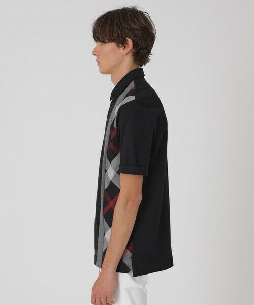 BLUE LABEL / BLACK LABEL CRESTBRIDGE / ブルーレーベル / ブラックレーベル・クレストブリッジ  カットソー | パネルストライプチェックポロシャツ | 詳細7