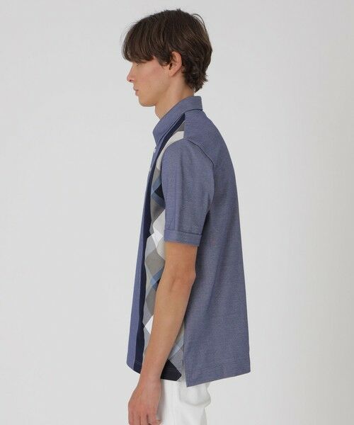 BLUE LABEL / BLACK LABEL CRESTBRIDGE / ブルーレーベル / ブラックレーベル・クレストブリッジ  カットソー | パネルストライプチェックポロシャツ | 詳細12