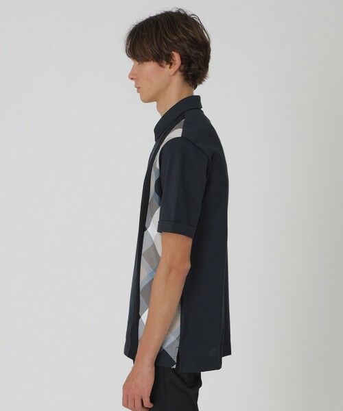 BLUE LABEL / BLACK LABEL CRESTBRIDGE / ブルーレーベル / ブラックレーベル・クレストブリッジ  カットソー | パネルストライプチェックポロシャツ | 詳細17