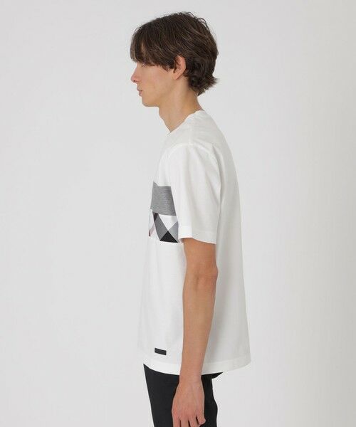 BLUE LABEL / BLACK LABEL CRESTBRIDGE / ブルーレーベル / ブラックレーベル・クレストブリッジ  カットソー | パネルパッチワークプラチナポンチTシャツ | 詳細2