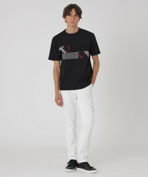 BLUE LABEL / BLACK LABEL CRESTBRIDGE / ブルーレーベル / ブラックレーベル・クレストブリッジ  カットソー | パネルパッチワークプラチナポンチTシャツ | 詳細6