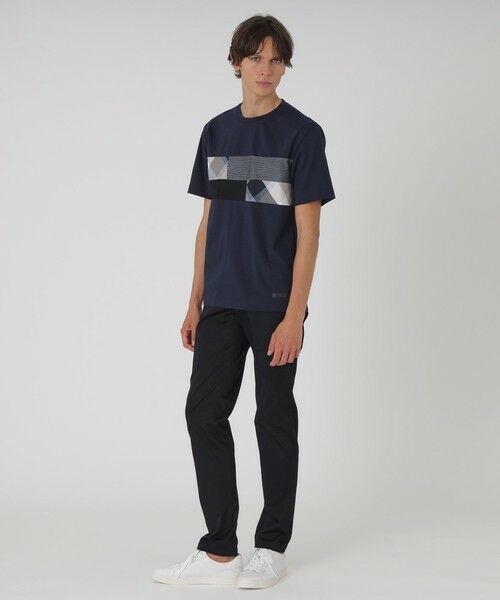 BLUE LABEL / BLACK LABEL CRESTBRIDGE / ブルーレーベル / ブラックレーベル・クレストブリッジ  カットソー | パネルパッチワークプラチナポンチTシャツ | 詳細11