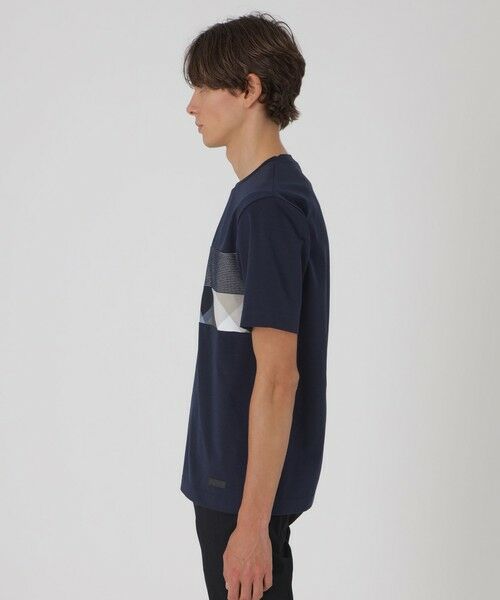 BLUE LABEL / BLACK LABEL CRESTBRIDGE / ブルーレーベル / ブラックレーベル・クレストブリッジ  カットソー | パネルパッチワークプラチナポンチTシャツ | 詳細12