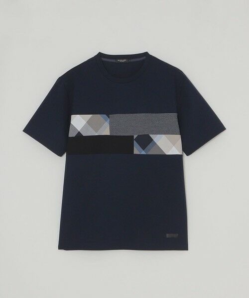 BLUE LABEL / BLACK LABEL CRESTBRIDGE / ブルーレーベル / ブラックレーベル・クレストブリッジ  カットソー | パネルパッチワークプラチナポンチTシャツ | 詳細15