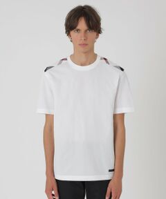 BLUE LABEL / BLACK LABEL CRESTBRIDGE / ブルーレーベル / ブラックレーベル・クレストブリッジ  カットソー | ハイゲージサッカーショルダーチェックTシャツ