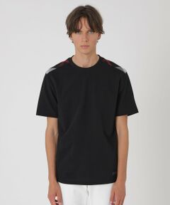 BLUE LABEL / BLACK LABEL CRESTBRIDGE / ブルーレーベル / ブラックレーベル・クレストブリッジ  カットソー | ハイゲージサッカーショルダーチェックTシャツ