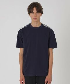 BLUE LABEL / BLACK LABEL CRESTBRIDGE / ブルーレーベル / ブラックレーベル・クレストブリッジ  カットソー | ハイゲージサッカーショルダーチェックTシャツ