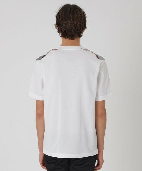 BLUE LABEL / BLACK LABEL CRESTBRIDGE / ブルーレーベル / ブラックレーベル・クレストブリッジ  カットソー | ハイゲージサッカーショルダーチェックTシャツ | 詳細3