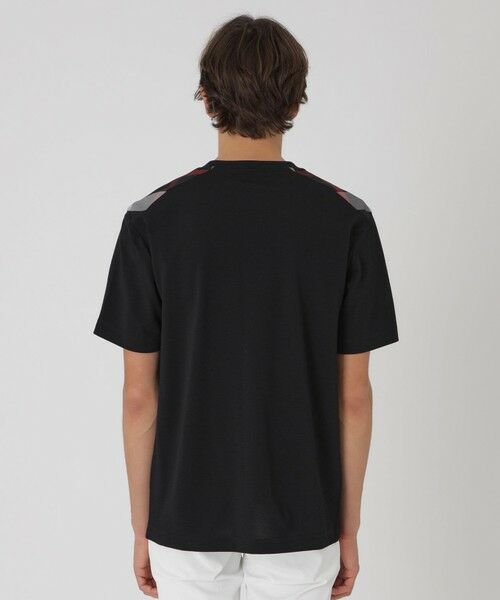 BLUE LABEL / BLACK LABEL CRESTBRIDGE / ブルーレーベル / ブラックレーベル・クレストブリッジ  カットソー | ハイゲージサッカーショルダーチェックTシャツ | 詳細9
