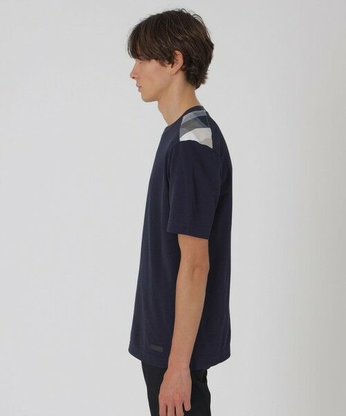 BLUE LABEL / BLACK LABEL CRESTBRIDGE / ブルーレーベル / ブラックレーベル・クレストブリッジ  カットソー | ハイゲージサッカーショルダーチェックTシャツ | 詳細14