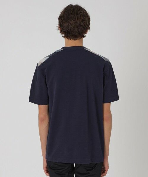 BLUE LABEL / BLACK LABEL CRESTBRIDGE / ブルーレーベル / ブラックレーベル・クレストブリッジ  カットソー | ハイゲージサッカーショルダーチェックTシャツ | 詳細15