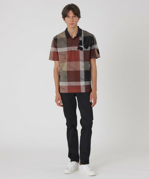 BLUE LABEL / BLACK LABEL CRESTBRIDGE / ブルーレーベル / ブラックレーベル・クレストブリッジ  カットソー | 【10th ANNIVERSARY】レッドチェックジャカードプレミアムポロシャツ | 詳細1
