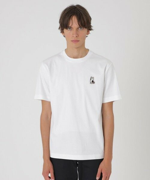 BLUE LABEL / BLACK LABEL CRESTBRIDGE / ブルーレーベル / ブラックレーベル・クレストブリッジ  カットソー | コーギーワッペンTシャツ（オフホワイト1）