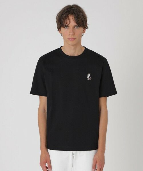 BLUE LABEL / BLACK LABEL CRESTBRIDGE / ブルーレーベル / ブラックレーベル・クレストブリッジ  カットソー | コーギーワッペンTシャツ（ブラック）
