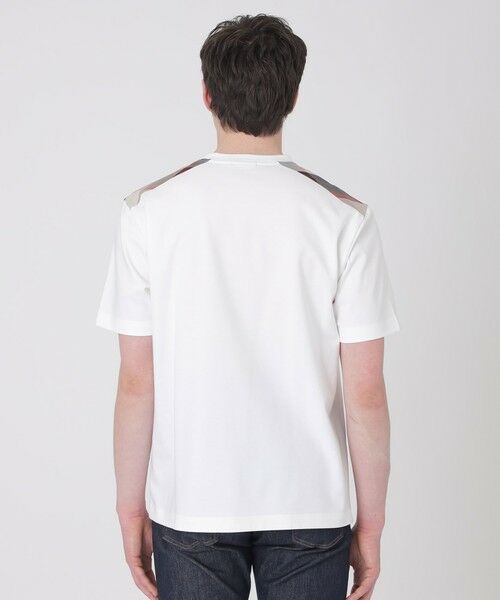 BLUE LABEL / BLACK LABEL CRESTBRIDGE / ブルーレーベル / ブラックレーベル・クレストブリッジ  カットソー | 【一部店舗限定】ショルダーチェックTシャツ | 詳細3