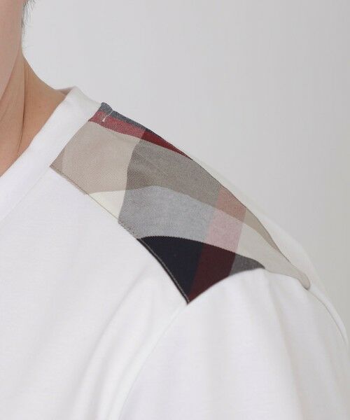 BLUE LABEL / BLACK LABEL CRESTBRIDGE / ブルーレーベル / ブラックレーベル・クレストブリッジ  カットソー | 【一部店舗限定】ショルダーチェックTシャツ | 詳細4
