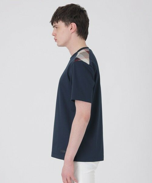 BLUE LABEL / BLACK LABEL CRESTBRIDGE / ブルーレーベル / ブラックレーベル・クレストブリッジ  カットソー | 【一部店舗限定】ショルダーチェックTシャツ | 詳細20