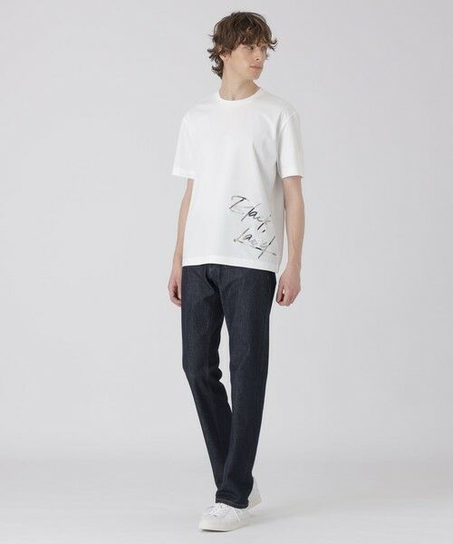 BLUE LABEL / BLACK LABEL CRESTBRIDGE / ブルーレーベル / ブラックレーベル・クレストブリッジ  カットソー | 【一部店舗限定】チェックコンビロゴグラフィックTシャツ | 詳細1